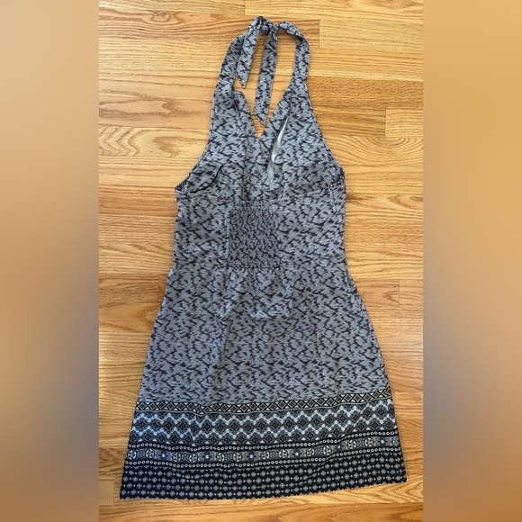 ATHLETA Women's Pack Everywhere Halter Dress Side Zip Back Tie Size 4 - Picture 2 of 11